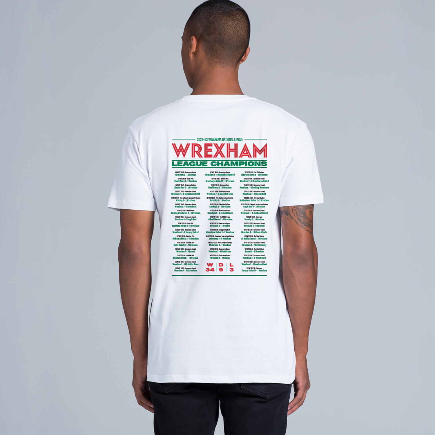 Wrexham Tee Backprint